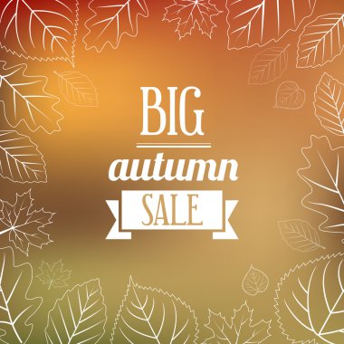 Autumn Sales Background clipart
