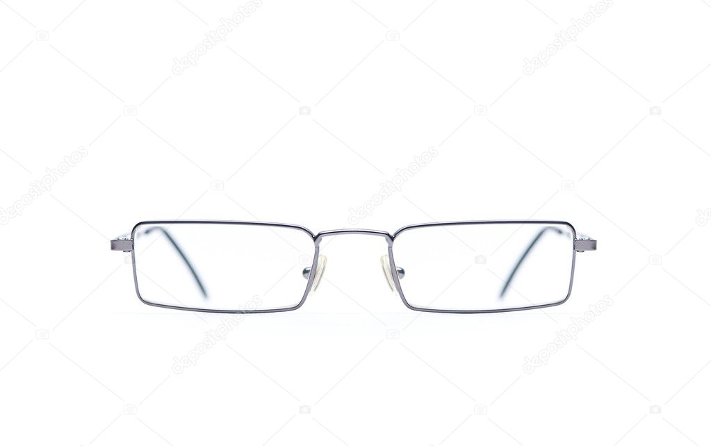 Glasses frame isolated on white background