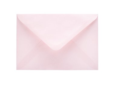 Boş zarf beyaz arkaplanda izole edildi