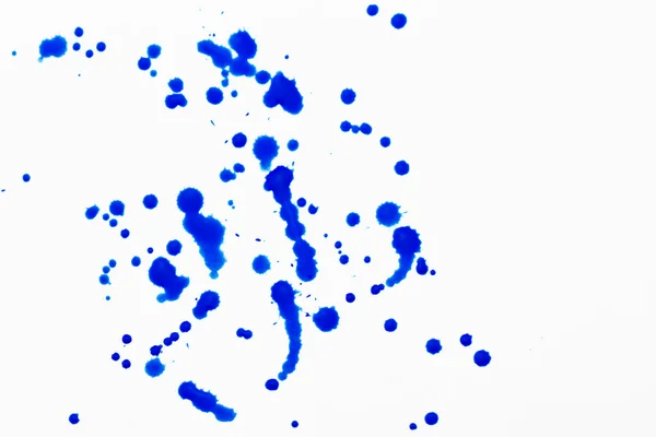 Blauwe splatter — Stockfoto