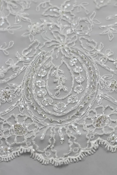 Detail of wedding dress — Stock Photo, Image