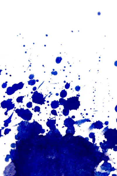 Blauwe splatter — Stockfoto