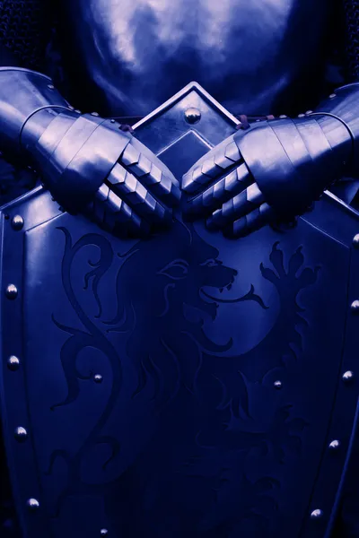 Knight - with blue color — Stock Photo, Image