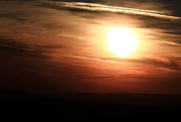 Puesta de sol roja — Foto de Stock