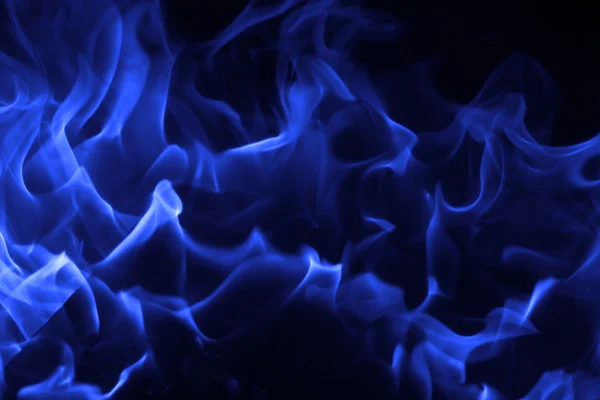 Blaues Feuer — Stockfoto