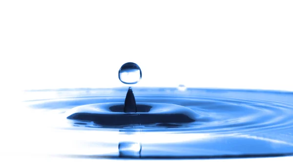 Blue Water Drop Splashing — Stock Photo, Image