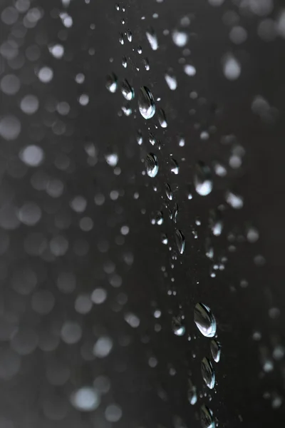 Gotas de agua sobre vidrio — Foto de Stock