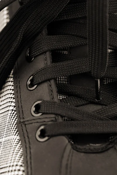Black skates close up — Stock Photo, Image