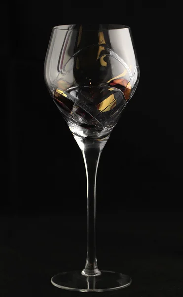 Glas på mörka — Stockfoto