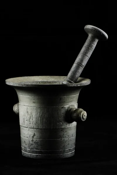 Old mortar with pestle — Stock Photo, Image