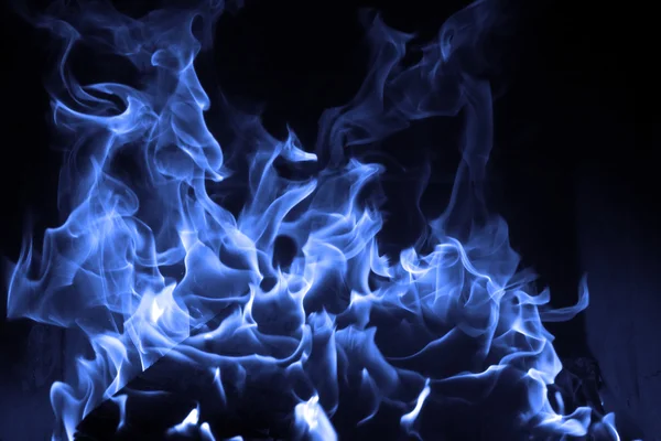 Blaues Feuer — Stockfoto