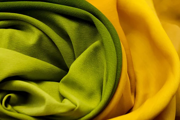 Golden and green textile — Stock Photo, Image