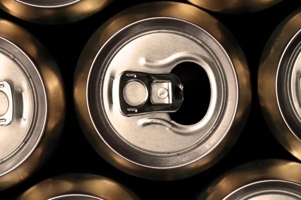 Much of drinking cans — Zdjęcie stockowe