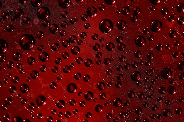 Drops of water on glass — Stock Photo, Image