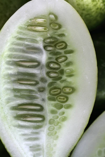 Green cucumbers, background — Stock Photo, Image