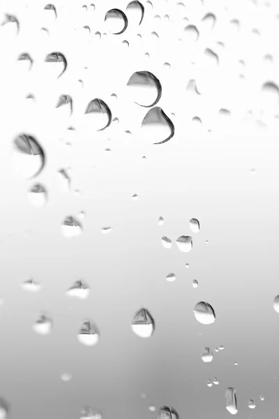 Dråper vann på glass – stockfoto