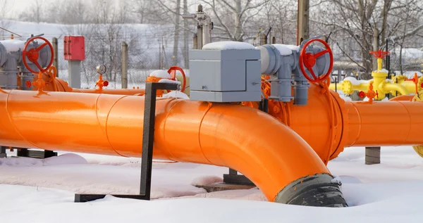 Tubo de gás laranja — Fotografia de Stock