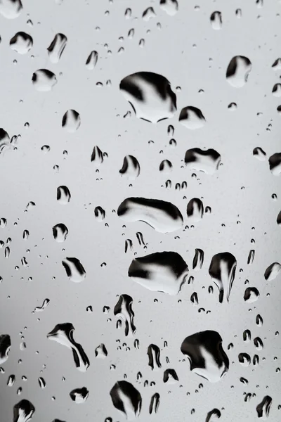 Drops of water on glass — Stock Photo, Image