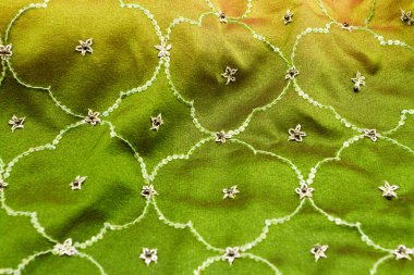 Yeşil saten Tekstil