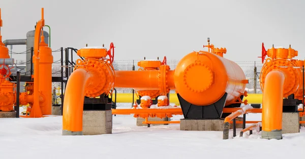Tubo de gas naranja —  Fotos de Stock