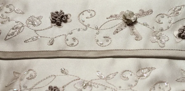 Detail of wedding dress — Stock Photo, Image