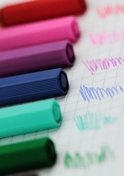 Penne a colori — Foto Stock