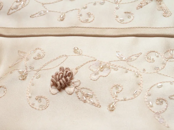 Detail of wedding dress — Stock Photo, Image