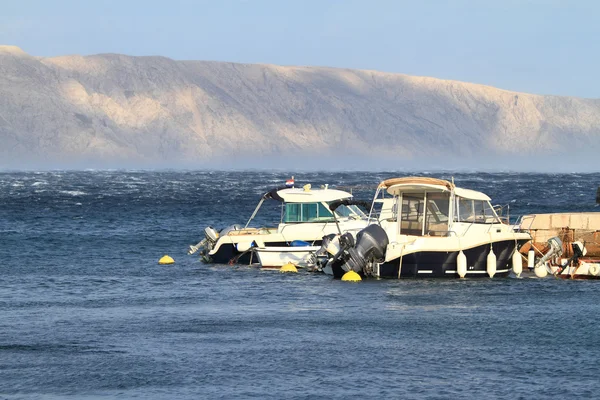 Kleine Motorboote — Stockfoto