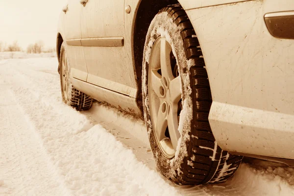 Neumático de invierno — Foto de Stock