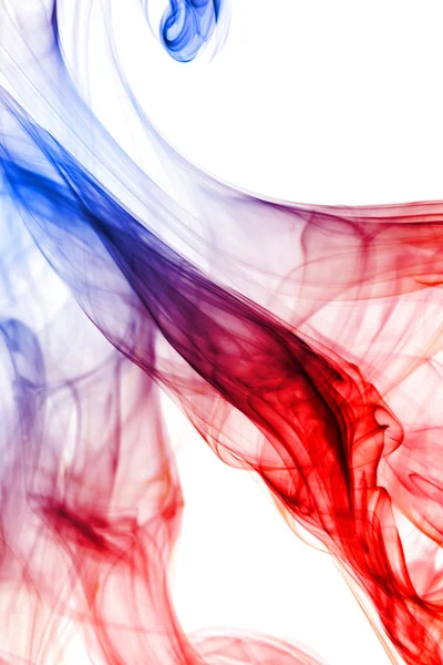 Blue and red smoke — Stock Photo, Image