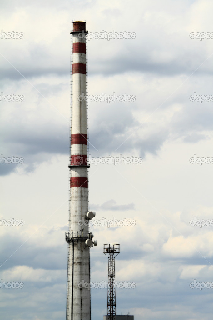 Chimney of an industrial plant