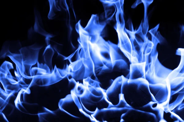 Blaues Feuer — Stockfoto