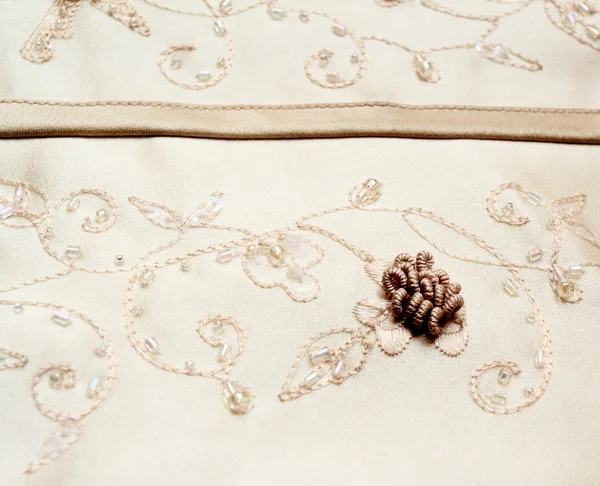 Detail of wedding dress — Stock Photo, Image