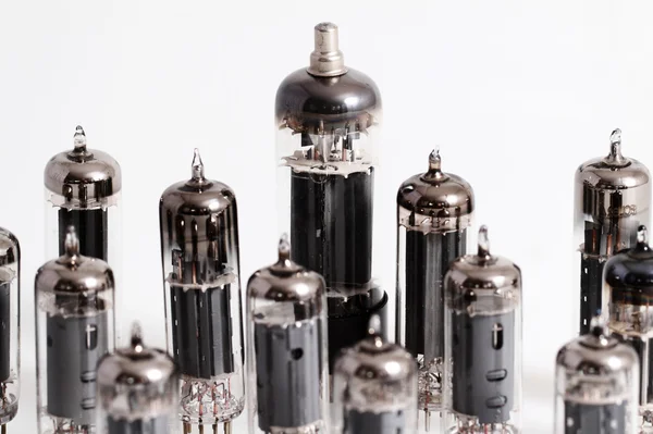 Glass vacuum radio tubes — Stock Photo, Image