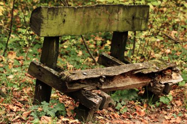 Old bench clipart
