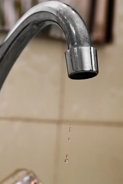 Kitchen tap pipe — Stock Photo, Image