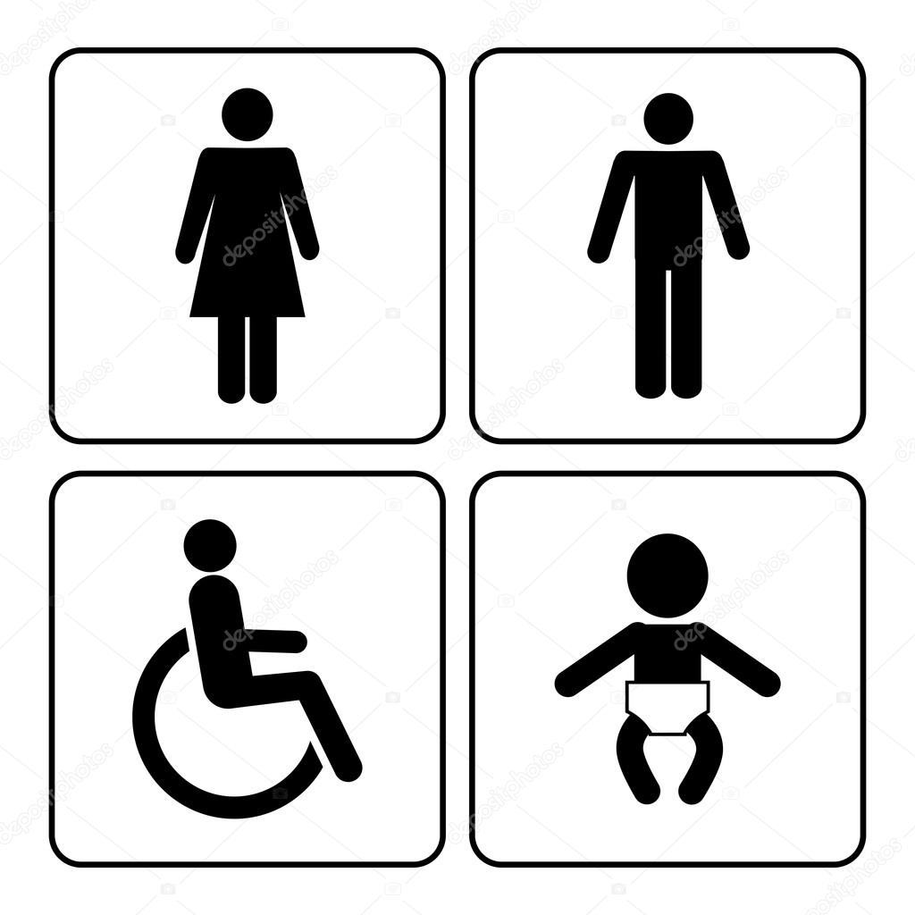 Vektorgrafiken Toilette Piktogramm Vektorbilder Toilette Piktogramm Depositphotos