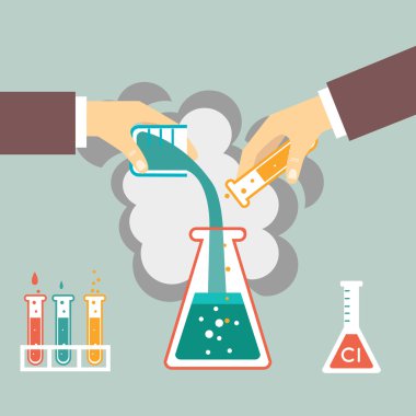 Chemical experiment illustration