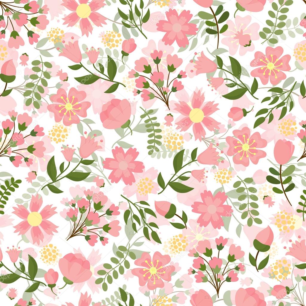 Seamless spring floral background ⬇ Vector Image by © K3star | Vector