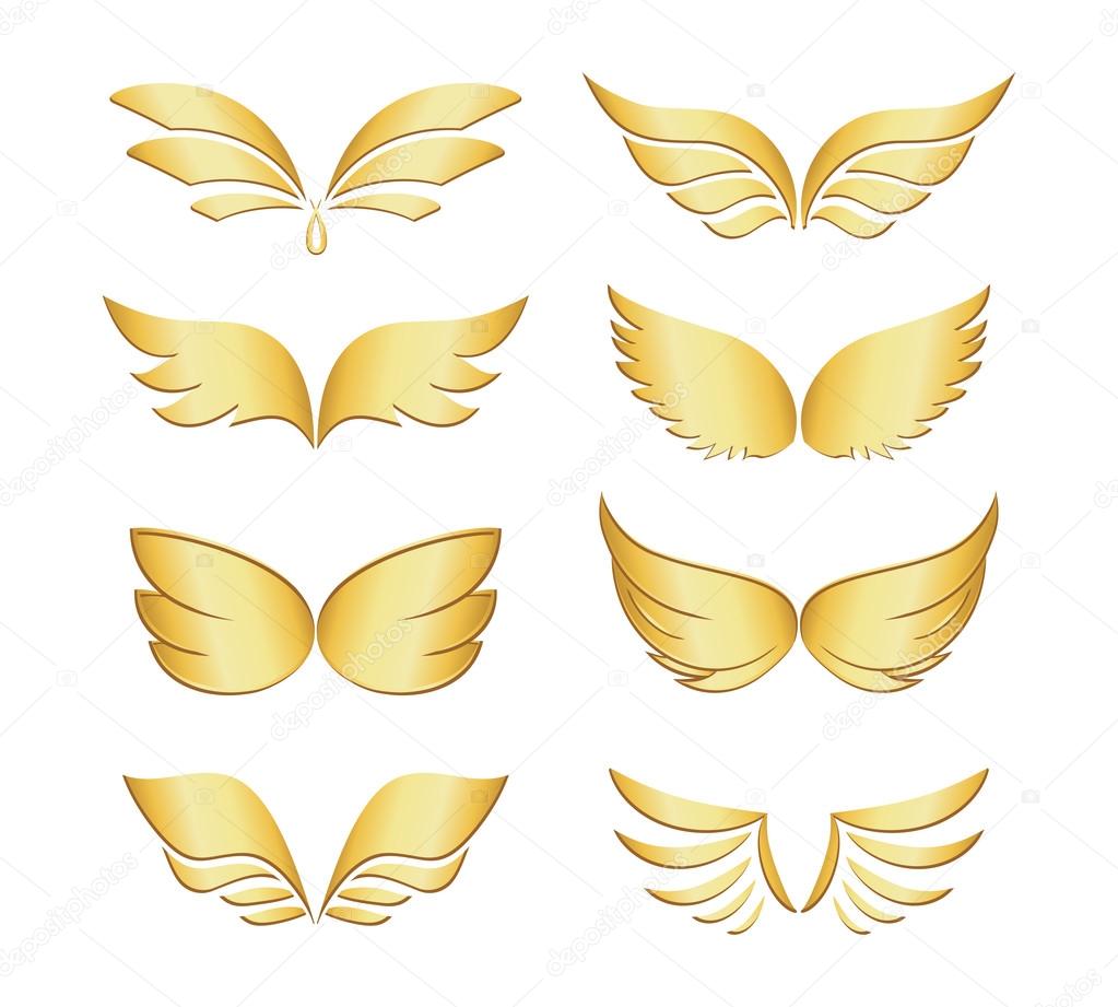 Golden wings Stock Vector Image by ©K3star 46649557