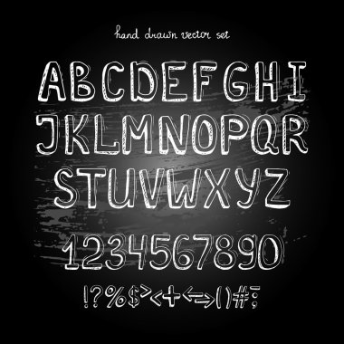 chalkboard alphabet