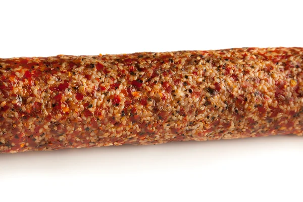 Sausage with spices — Stock Photo, Image