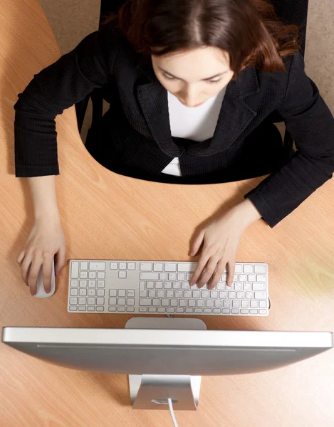 Mulher no local de trabalho — Fotografia de Stock