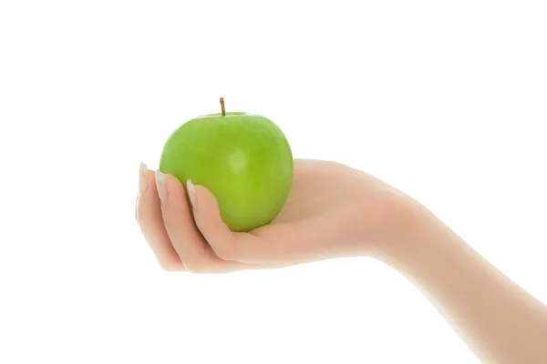 Woman's hands with healthy fruit — Stock Photo, Image