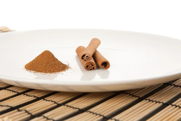 Picture of spices on plate — Stock Photo, Image