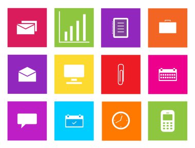 Set of business icons illustration. clipart
