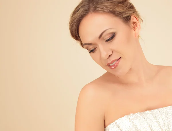 Retrato de mujer con maquillaje — Foto de Stock