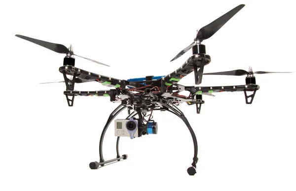 Hexacopter mit Kamera im Studio — Stockfoto