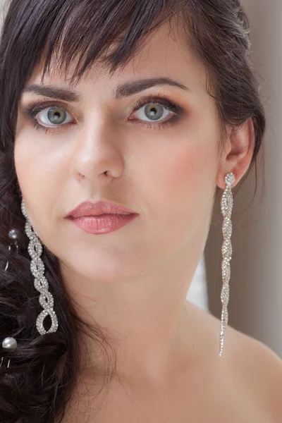 Portrait of beautiful woman with make-up — Stock Photo, Image