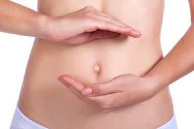 Beyaz tenli güzel kadın vücudu